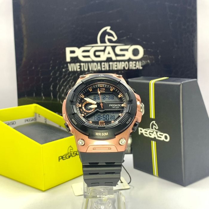 Reloj Pegaso DLA-P211A011701 Resina Negro Rosado Unisex